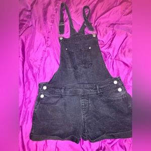 Black overalls